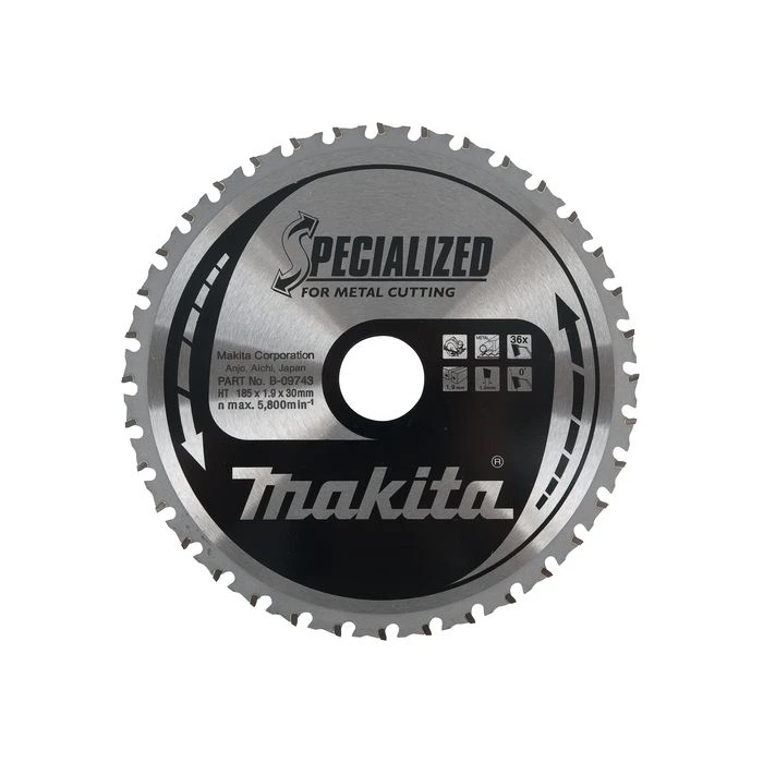Makita B-09743 Cirkelzaagblad Metaal 2 Makita B-09743 Cirkelzaagblad Metaal - Afbeelding 2