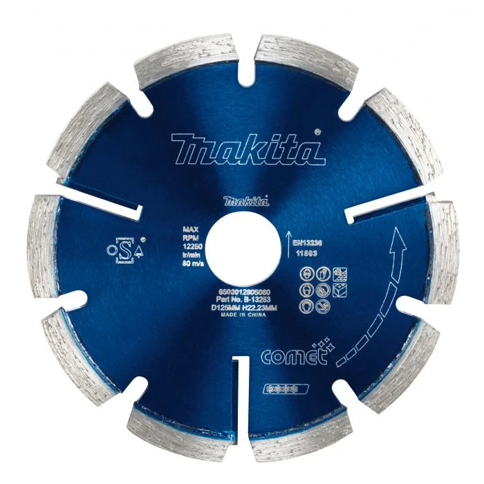 Makita B-13253 Diamant Voegschijf 125x22,23x6,4mm Blauw 4 Makita B-13253 Diamant Voegschijf 125x22,23x6,4mm Blauw - Afbeelding 4