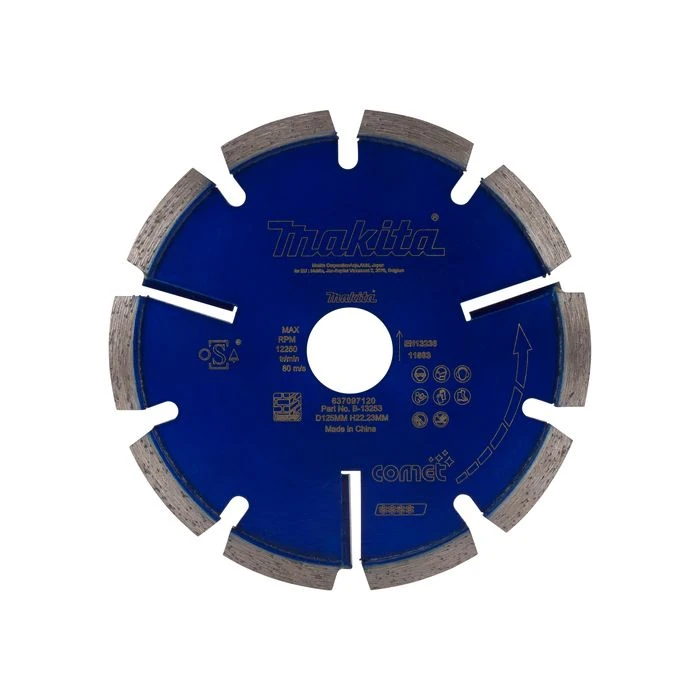 Makita B-13253 Diamant Voegschijf 125x22,23x6,4mm Blauw 2 Makita B-13253 Diamant Voegschijf 125x22,23x6,4mm Blauw - Afbeelding 2