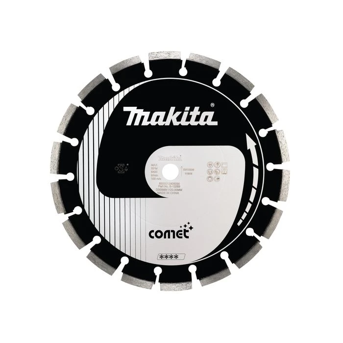 Makita B-13269 Diamantschijf 300x20x2,8mm Zwart 2 Makita B-13269 Diamantschijf 300x20x2,8mm Zwart - Afbeelding 2