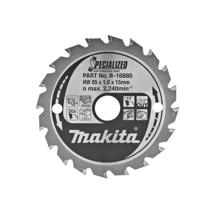 Makita B-16885 Cirkelzaagblad Hout 2 Makita B-16885 Cirkelzaagblad Hout - Afbeelding 2