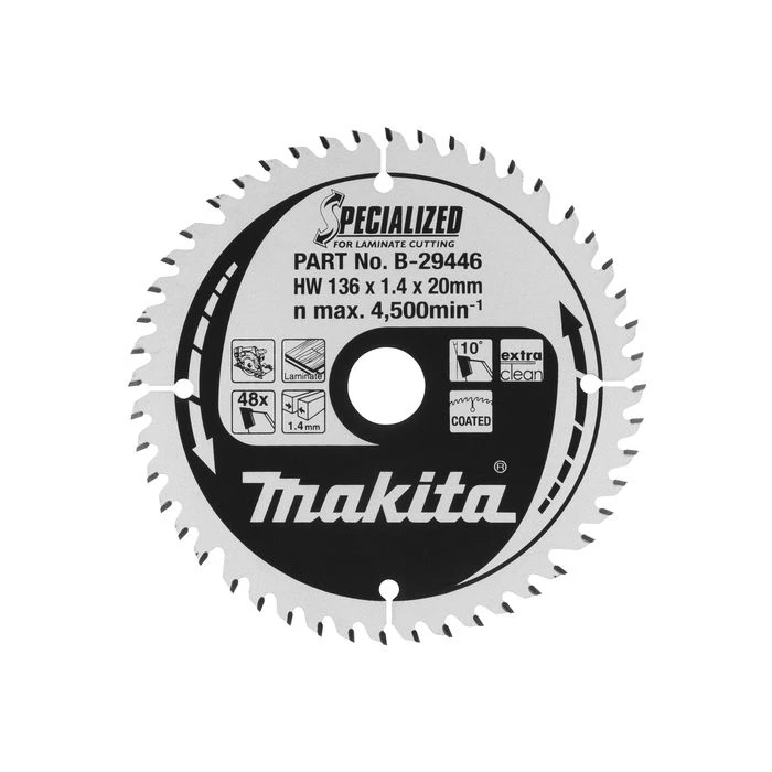 Makita B-29446 Cirkelzaagblad Laminaat 2 Makita B-29446 Cirkelzaagblad Laminaat - Afbeelding 2