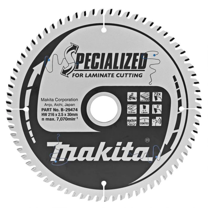 Makita B-29474 Afkortzaagblad Laminaat 1 Makita B-29474 Afkortzaagblad Laminaat
