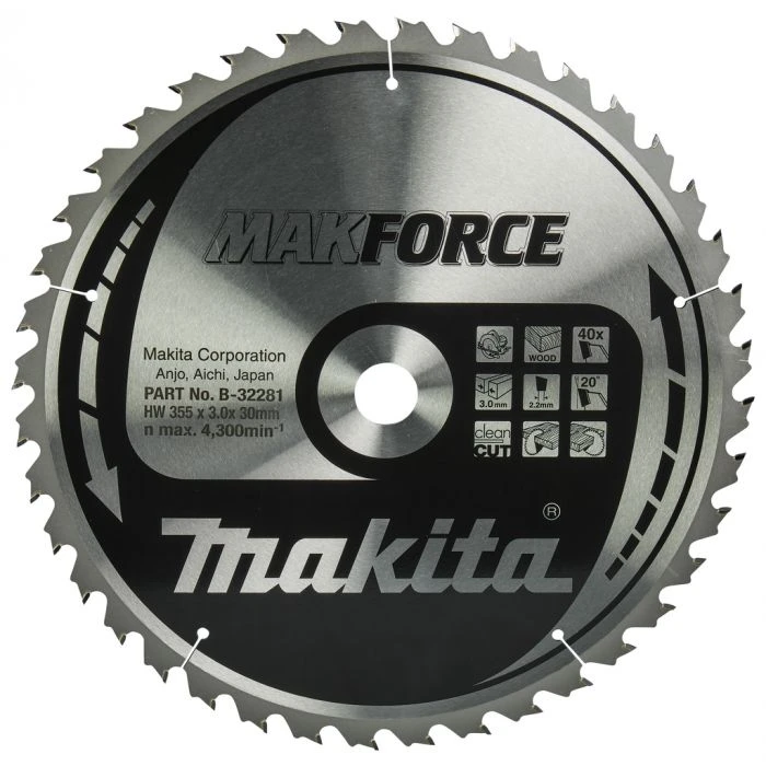 Makita B-32281 Cirkelzaagblad Hout 1 Makita B-32281 Cirkelzaagblad Hout