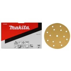 Makita B-39338 Schuurschijf 150mm K100 Yellow Velcro 11 Makita B-39338 Schuurschijf 150mm K100 Yellow Velcro -Exporteren Snij Kracht Winkel b 39300 7