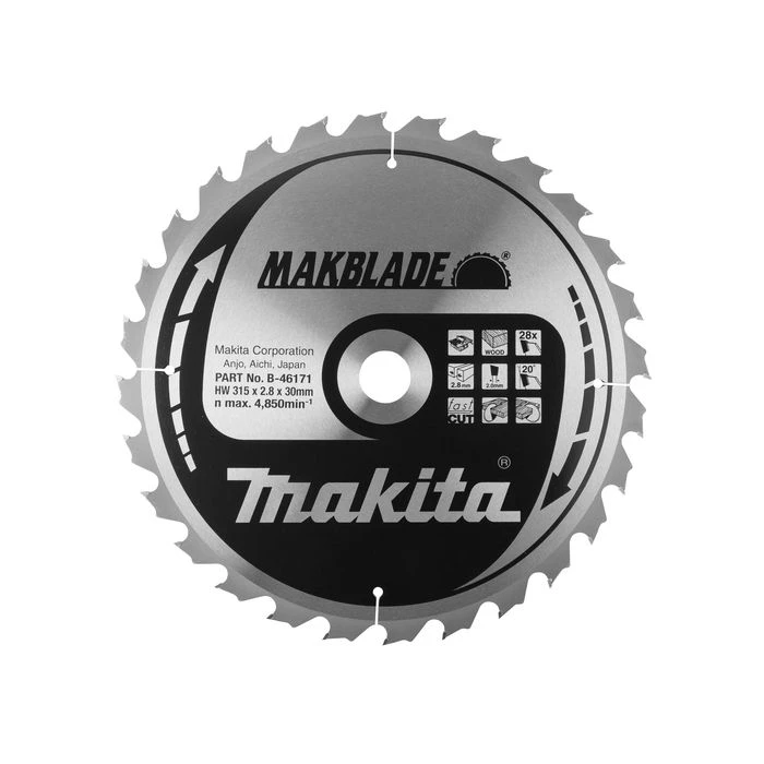Makita B-46171 Tafelzaagblad Hout 3 Makita B-46171 Tafelzaagblad Hout - Afbeelding 3