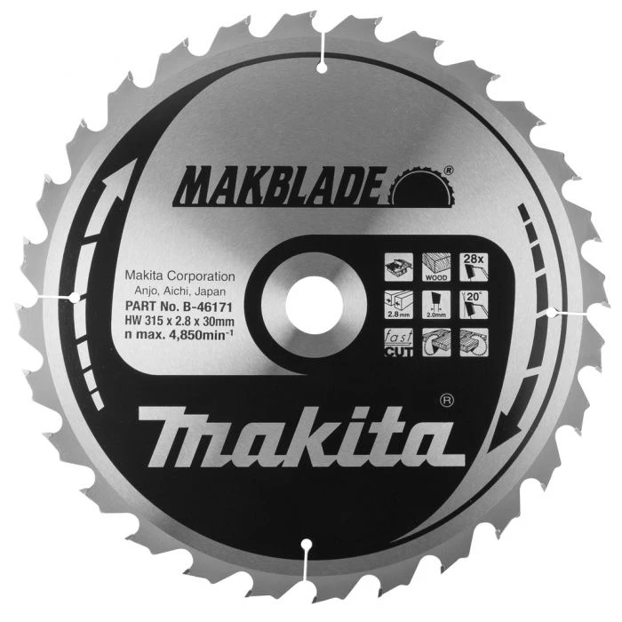 Makita B-46171 Tafelzaagblad Hout 1 Makita B-46171 Tafelzaagblad Hout