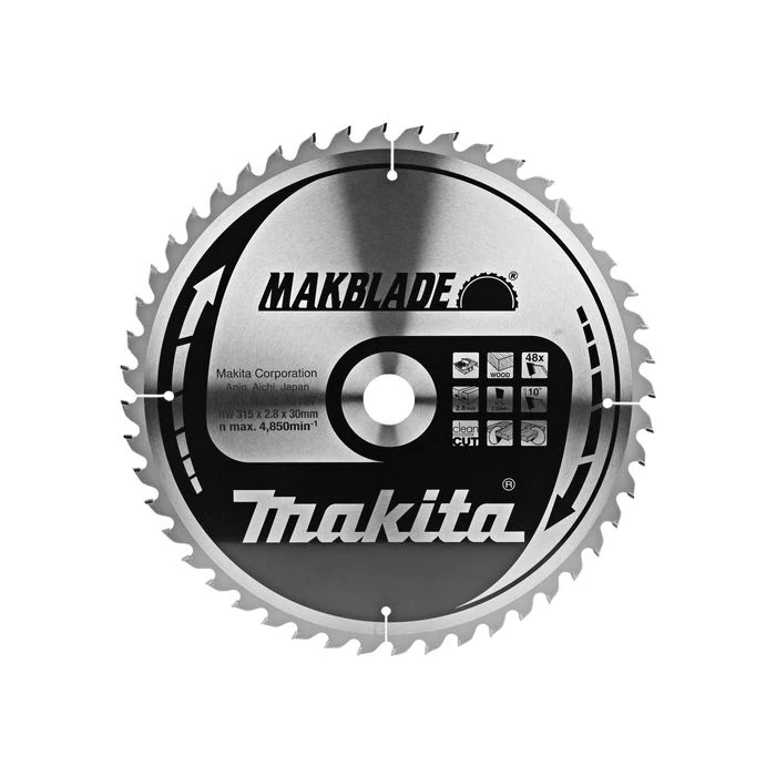Makita B-46187 Tafelzaagblad Hout 2 Makita B-46187 Tafelzaagblad Hout - Afbeelding 2
