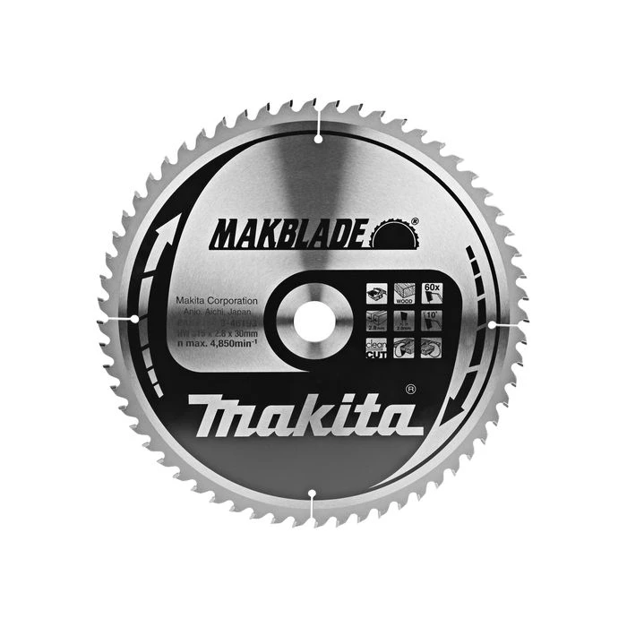 Makita B-46193 Tafelzaagblad Hout 2 Makita B-46193 Tafelzaagblad Hout - Afbeelding 2