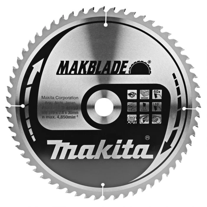 Makita B-46193 Tafelzaagblad Hout 1 Makita B-46193 Tafelzaagblad Hout