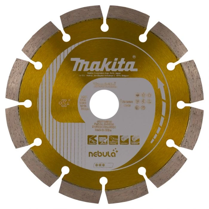 Makita B-54003 Diamantschijf 150x22,23x2,0mm Oranje 1 Makita B-54003 Diamantschijf 150x22,23x2,0mm Oranje