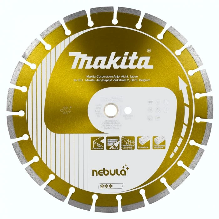Makita B-54053 Diamantschijf 350x25,4x3,0mm Oranje 1 Makita B-54053 Diamantschijf 350x25,4x3,0mm Oranje
