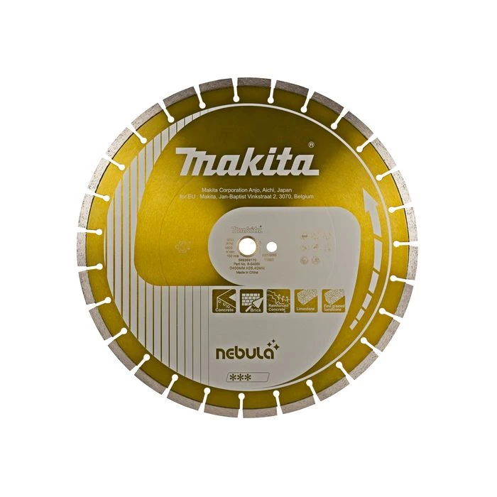 Makita B-54069 Diamantschijf 400x25,4x3,4mm Oranje 2 Makita B-54069 Diamantschijf 400x25,4x3,4mm Oranje - Afbeelding 2