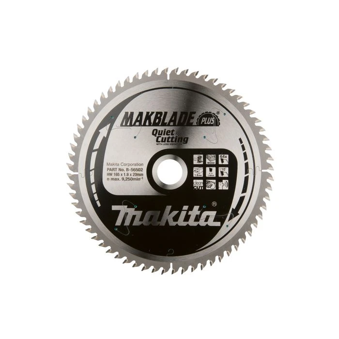 Makita B-56502 Zaagb Q+C 165x20x1,9 64T 10g 2 Makita B-56502 Zaagb Q+C 165x20x1,9 64T 10g - Afbeelding 2