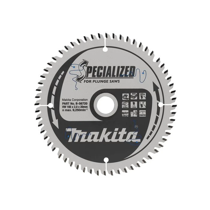 Makita B-56720 Invalzaagblad MDF 2 Makita B-56720 Invalzaagblad MDF - Afbeelding 2