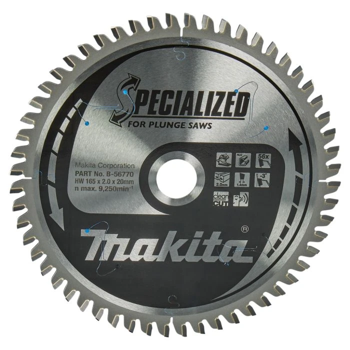 Makita B-56770 Invalcirkelzaagblad Aluminium 1 Makita B-56770 Invalcirkelzaagblad Aluminium