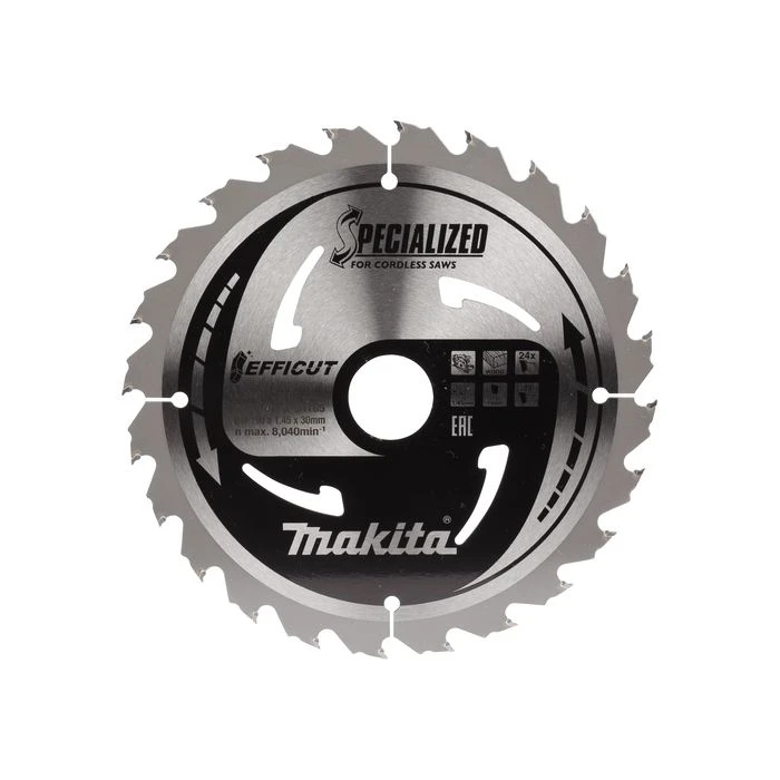 Makita B-64185 Cirkelzaagblad Hout 8 Makita B-64185 Cirkelzaagblad Hout - Afbeelding 8