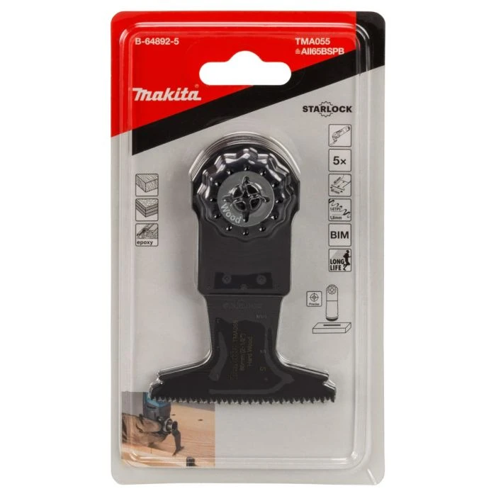 Makita B-64892-5 TMA055 Invalzaagblad 65x40mm Hardhout 4 Makita B-64892-5 TMA055 Invalzaagblad 65x40mm Hardhout - Afbeelding 4