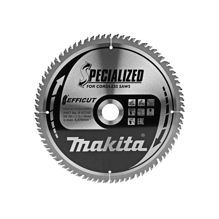 Makita B-67240 Afkortzaagblad Hout 2 Makita B-67240 Afkortzaagblad Hout - Afbeelding 2