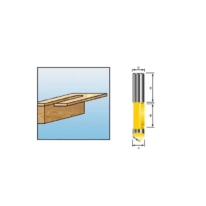 Makita D-10584 Boorfrees 12x25,4 S12 2 Makita D-10584 Boorfrees 12x25,4 S12 - Afbeelding 2