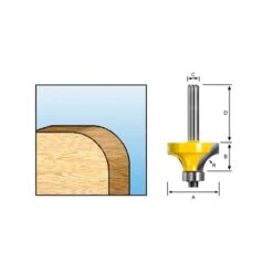Makita D-09422 Afrondfrees+lag R3 S6 -Exporteren Snij Kracht Winkel d 09422