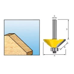 Makita D-11499 Fasefrees+lag 45gr S8 -Exporteren Snij Kracht Winkel d 09488 1