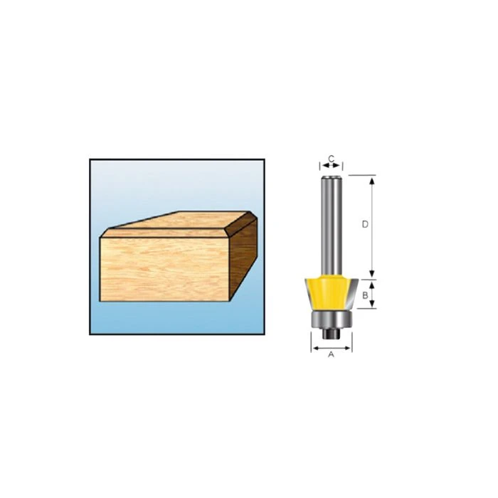 Makita D-10615 Afkantfrees+lag 22gr S8 2 Makita D-10615 Afkantfrees+lag 22gr S8 - Afbeelding 2