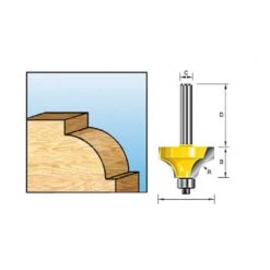 Makita D-11324 Kwartrondfr+lag R5 S8 13 Makita D-11324 Kwartrondfr+lag R5 S8 -Exporteren Snij Kracht Winkel d 11324