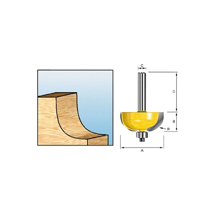 Makita D-11449 Holprofielfr+lag R4 S8 2 Makita D-11449 Holprofielfr+lag R4 S8 - Afbeelding 2