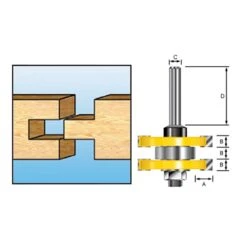 Makita D-12011 Groef/veerfrees+lag S8 13 Makita D-12011 Groef/veerfrees+lag S8 -Exporteren Snij Kracht Winkel d 12011