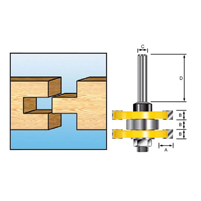 Makita D-12011 Groef/veerfrees+lag S8 6 Makita D-12011 Groef/veerfrees+lag S8 - Afbeelding 6