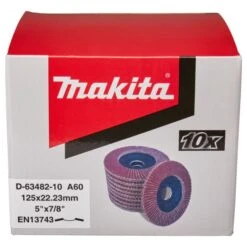 Makita D-63482-10 Lamellenschijf 125mm A60 9 Makita D-63482-10 Lamellenschijf 125mm A60 -Exporteren Snij Kracht Winkel d 63482 10 c1n1