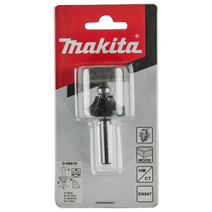 Makita D-68616 Kwartrondfrees 28,6x14,5 S8 8 Makita D-68616 Kwartrondfrees 28,6x14,5 S8 - Afbeelding 8