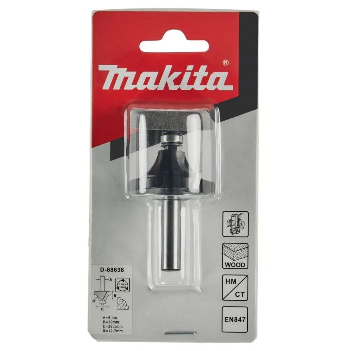 Makita D-68638 Kwartrondfrees 38,1x19,0 S8 10 Makita D-68638 Kwartrondfrees 38,1x19,0 S8 - Afbeelding 10