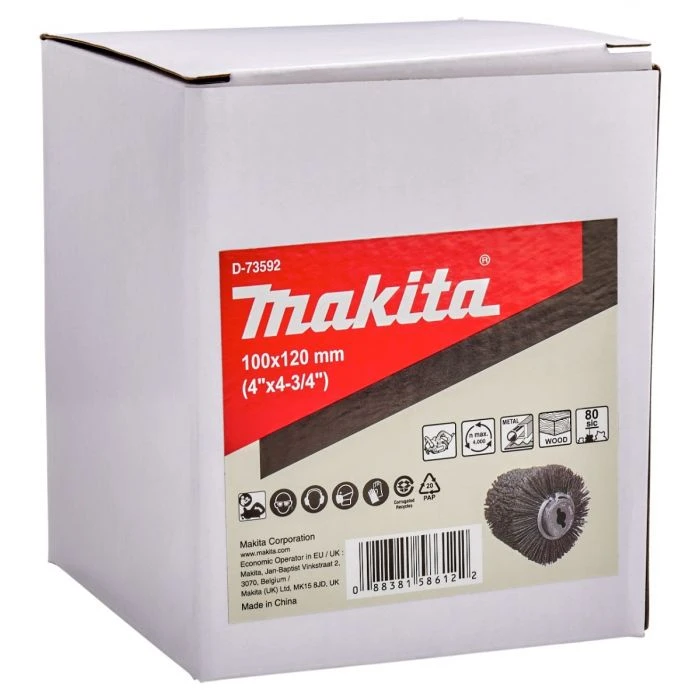 Makita D-73592 Schuurborstel 100x120mm 1 Makita D-73592 Schuurborstel 100x120mm