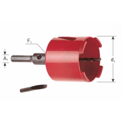 Dozenboor ECO 6-knt, 82mm, Rotec, 764.0082