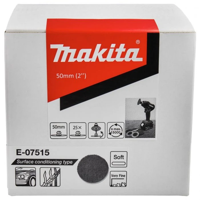 Makita E-07515 Schuurvliesschijf Zeer Fijn/Zacht 6 Makita E-07515 Schuurvliesschijf Zeer Fijn/Zacht - Afbeelding 6