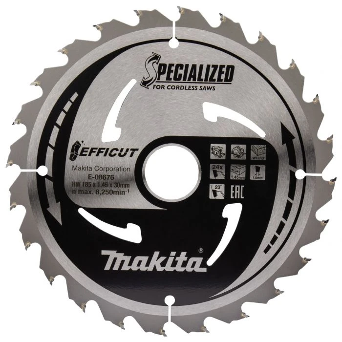 Makita E-08676 Cirkelzaagblad Hout 2 Makita E-08676 Cirkelzaagblad Hout - Afbeelding 2