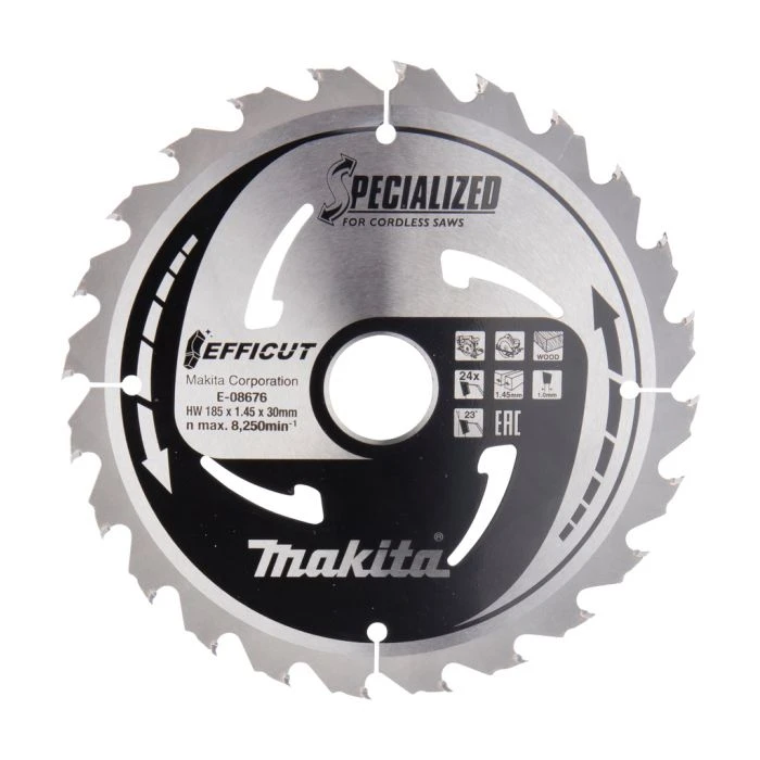 Makita E-08676 Cirkelzaagblad Hout 6 Makita E-08676 Cirkelzaagblad Hout - Afbeelding 6