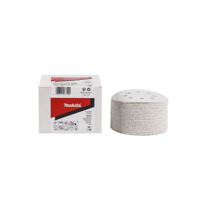 Makita P-37465 Schuurschijf 125mm K400 White Velcro 6 Makita P-37465 Schuurschijf 125mm K400 White Velcro - Afbeelding 6
