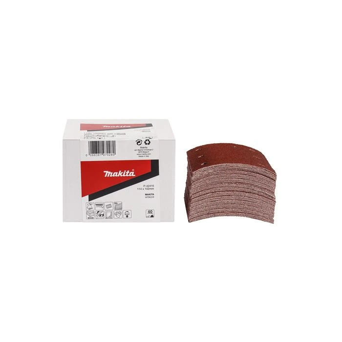 Makita P-42494 Schuurvel 114x102 K320 Red Velcro 3 Makita P-42494 Schuurvel 114x102 K320 Red Velcro - Afbeelding 3