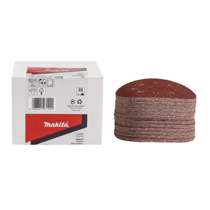 Makita P-43686 Schuurschijf 125mm K240 Red Velcro 3 Makita P-43686 Schuurschijf 125mm K240 Red Velcro - Afbeelding 3